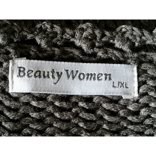 Long gray vest oedro mesh Beauty Woman