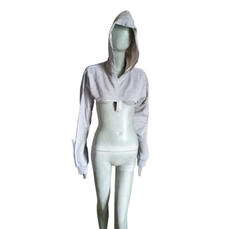 Short Hoodie Zipped Block60 Archive Y2K, Vintage New USA