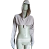 Curto Hoodie Zipped Block60 Arquivo Y2K, Vintage New USA