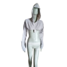 Curto Hoodie Zipped Block60 Arquivo Y2K, Vintage New USA
