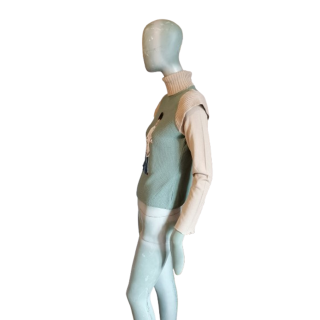 Italiaanse artistieke mesh trui Carella - Deadstock
