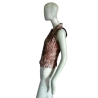 Oppio gemaakt in Italië - Floral Asymmetric Vest Y2K Deadstock