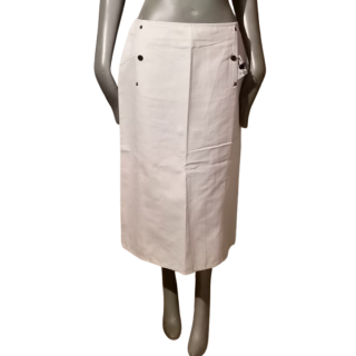 Jupe midi Valentino Roma vintage archive coton blanc