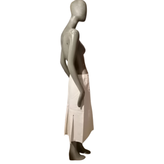 Jupe midi Valentino Roma vintage archive coton blanc