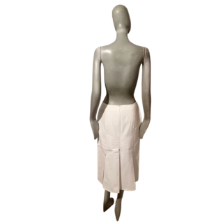 Jupe midi Valentino Roma vintage archive coton blanc