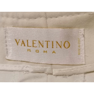 Jupe midi Valentino Roma vintage archive coton blanc