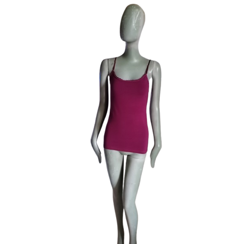 Top sin mangas hembra Zenana Outfitters bordado de correas de ciruela