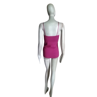 Weibliches Tank Top Zenana Outfitters Pflaumenriemen Stickerei