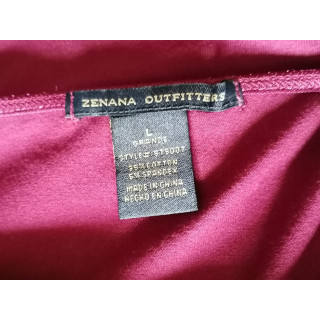 Canottiera femminile Zenana Outfitters ricamo cinghie di prugna