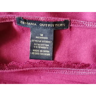 Tanque feminino Zenana Outfitters Correias de ameixa bordados