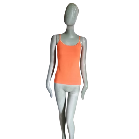 Lilie des Talflexors fein orange Fluo-Tanktop
