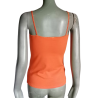Débardeur femme Lily of the Valley bretelles fines orange fluo