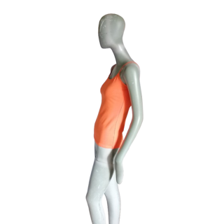 Lilie des Talflexors fein orange Fluo-Tanktop