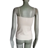 Débardeur Lily of the Valley fines bretelles beige – Coton & Élasthanne