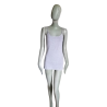 Top sin mangas hembra Zenana Outfitters Bordado de correas grises
