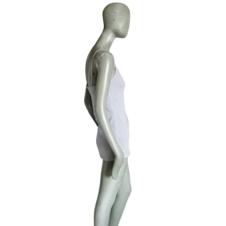 Tanque feminino Zenana Outfitters Correias cinza bordados