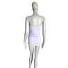 Débardeur femme Zenana Outfitters gris bretelles broderie