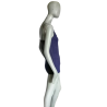 Tanque feminino Zenana Outfitters Correias azuis-marinhos bordados