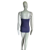 Débardeur femme Zenana Outfitters Bleu-marine bretelles broderie