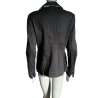 Blazer italien vintage Y2K deadstock Clips More noir cintré