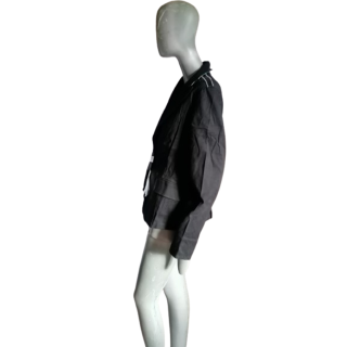 Blazer italiano vintage Y2K MUERTESTOCK Clips More negro doblado