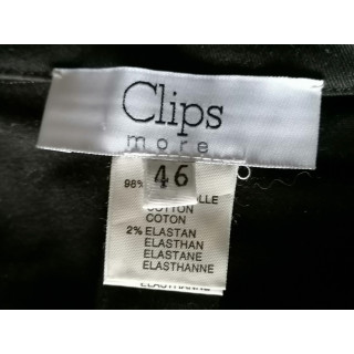 Blazer italiano vintage Y2K MUERTESTOCK Clips More negro doblado
