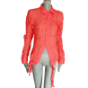 Archives Dirk Bikkembergs 2003 Tooked shirt in fluo viscose