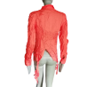 Archivos Dirk Bikkembergs 2003 Tomado camisa en Fluo Viscosa