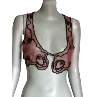 Top Beading Couture Annalisa Paresi Y2K - Collector's Archive