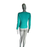 Trui Y2K Turquoise Jewelry & Rhinestone - Grootte L - Like NIEUW