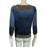 Vintage Satin Cardigan Blue Night Coll - Never worn