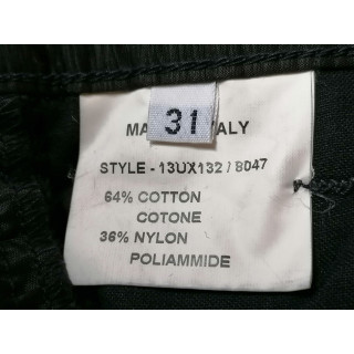 Dirk Bikkembergs Calças de arquivo zip techno y2k itália