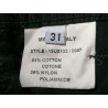 Dirk Bikkembergs Calças de arquivo zip techno y2k itália