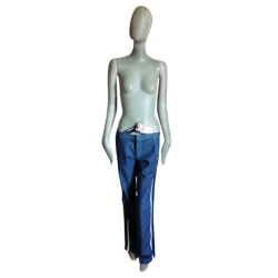 Vintage denim pants Diesel StyleLab Y2K strip on side