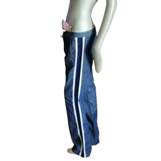 Vintage denim pants Diesel StyleLab Y2K strip on side