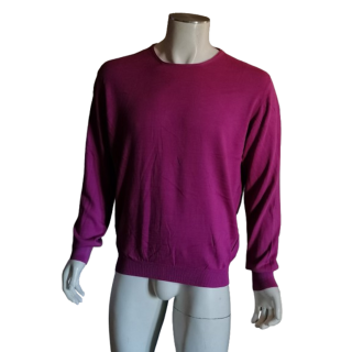 Pull vintage 90s Studio MB fuchsia deadstock 100% coton