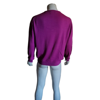 Pull vintage 90s Studio MB fuchsia deadstock 100% coton