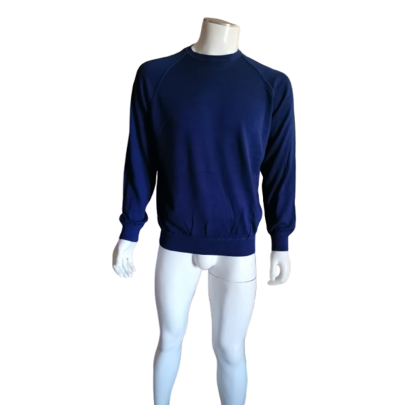 Camisola vintage Morning Parade Feito na Itália 100% de algodão marinho