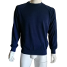 Felpa vintage Morning Parade Made in Italy 100% navy cotone