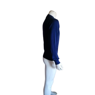 Felpa vintage Morning Parade Made in Italy 100% navy cotone