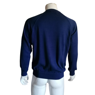 Sweat Vintage Morning Parade Made in Italy 100 % Coton Marine