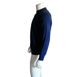 Felpa vintage Morning Parade Made in Italy 100% navy cotone