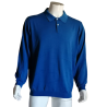 Pull Polo Vintage 90s 97 Rue des Mimosas Bleu Oceano