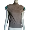 Pull Paola Frani Mérinos & Vraies Plumes état Neuf