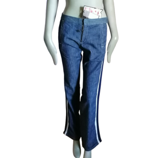 Vintage jeans Diesel StyleLab Blauwe vrouw witte bands