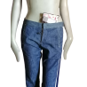 Vintage jeans Diesel StyleLab Blauwe vrouw witte bands