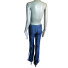 Jeans vintage Diesel StyleLab Bande bianche della donna blu
