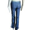 Jeans vintage Diesel StyleLab Bandas brancas de mulher azul