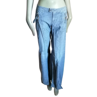 Calças y2k Indian Rose Funny Side Up Denim Light Archive 2000s