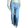 Pantalones Y2K Indian Rose Lado divertido arriba Archivo de luz Denim 2000S
